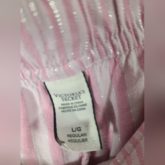 Victorias Secret Pink striped Pajama Pants Size Large Women's - Picture 8 of 8